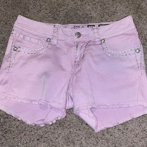 Miss Me purple shorts